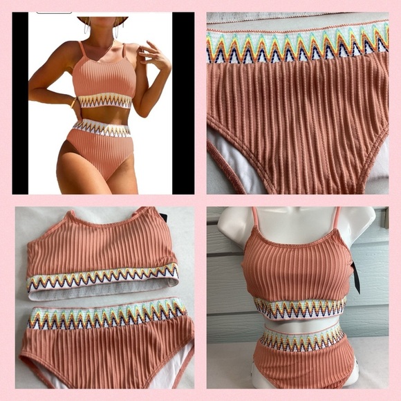 Peach two piece swimsuit.14 - Picture 3 of 6